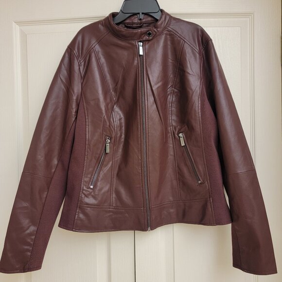 Kenneth Cole New York Jackets & Blazers - Kenneth Cole Women's Faux Leather Jacket NWOT